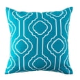 thumbnail image 1 of Coussin carré d'extérieur 18in - Géo Bleu Vif, 1 of 3