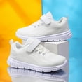 thumbnail image 2 of Kids Girls Breathable Running Shoes Comfortable Slip On Sneakers Toddler Lightweight Non Slip Work Shoes White Size 2 Big Kids, 2 of 5