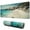 Beach Seaside2, variant on Coconut Trees Seaside Mouse Mat, Natural Scenery Rectangle Large Non-Slip Rubber Gaming Mouse Pad with Stitched Edges, Office Mouse Pad for Women Men Kids, 31.5x11.8in