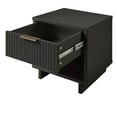 thumbnail image 5 of Manhattan Comfort Granville Solid Wood Nightstand 1.0 in Dark Gray- Set of 2, 5 of 12