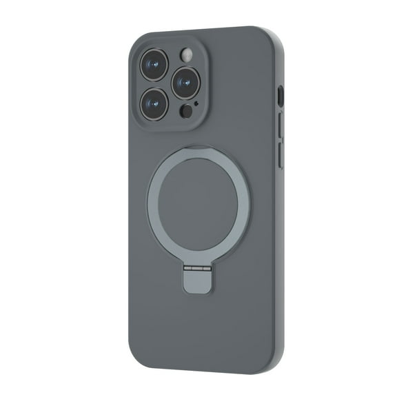 Dteck for Apple iPhone 11 Silicone Case, Magnetic Stand Compatible with Mag Safe Accessory Military Drop Protection Slim Shockproof Protective Phone Cover, gray