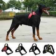 No Pull Dog Harness Reflective Safety Pet Vest Adjustable Dog Harness With Handle for Small/Medium/Large dogs Outdoor Training Walking Traveling "Black"
