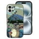 thumbnail image 2 of Funda de TPU de Mi vecino Totoro para iPhone 16 Plus: ultrafina, a prueba de golpes, antiamarilleo, resistente a arañazos, compatible con carga inalámbrica, agarre mejorado, estilo negro., 2 of 7