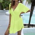 thumbnail image 5 of BOBOGOJP Women Swimsuit Swim Cover Up 2026 Summer Bathing Suit Swimwear Sheer Beach Vacation Outfits Green for Size One Size, 5 of 9