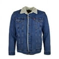 thumbnail image 2 of Levis Mens Original Trucker Jacket Denim Jeans Canvas Sherpa, 2 of 5