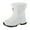 White, variant on Womens Fuzzy Platform Non Slip Winter Boots Wide Toe Box Mid Calf Snow Booties Comfortable Slip On Walking Shoes with Front Zipper White 7