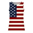 thumbnail image 6 of Cmfcve Men's Stars Stripes Tank Top Sleeveless Crew Neck Patriotic Shirt Independence Day Breathable Vintage Vest, 6 of 7