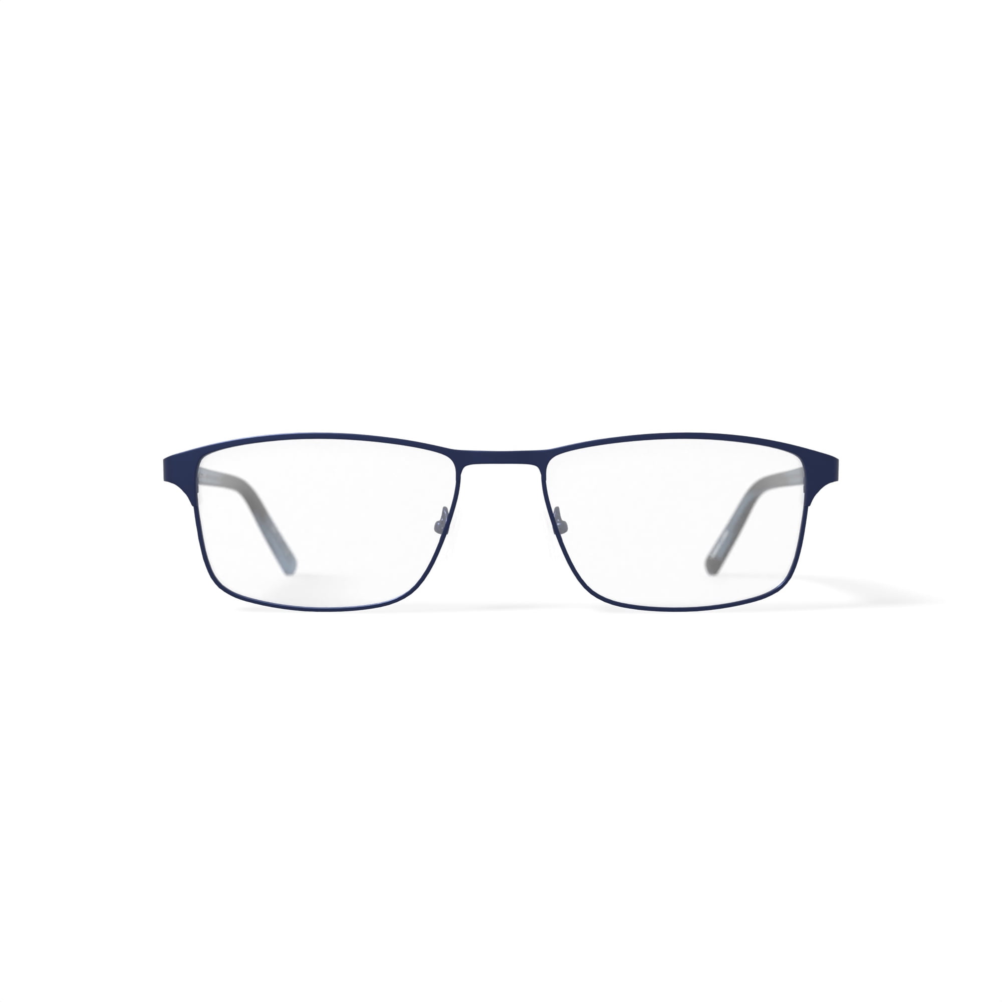 Bio Eyes Men's BE156 Oleander Rectangular Prescription Eyeglasses with Case, Navy Blue