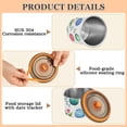 thumbnail image 5 of Watercolor Easter Eggs Airtight Coffee Bean Canister 17oz Food Storage Containers with Lids For Gournd, Tea, Sugar, Flour, Rice, Cereal, Candy Cookie Jar, 5 of 8