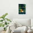 thumbnail image 2 of Wynwood Studio Prints A Night In The Jungle Animals Felines Wall Art Canvas Print Green Dark Blue 13x19, 2 of 3