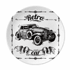 Classic Cars Hand Painted Pattern Plate Decorative Porcelain Salver Tableware Dinner Dish