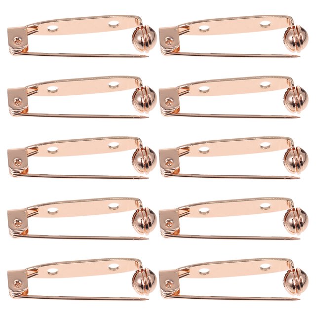 Miangastore 10 Pcs Épingles de Barre Verrou de Broche Dos d'Épingle de Broche Fermoirs de Sécurité pour Fabrication de Broches