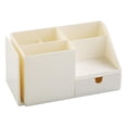thumbnail image 2 of Organizador de escritorio, caja de almacenamiento, estantería de oficina, portalápices, contenedores de escritorio, artículos diversos blanco, 2 of 9