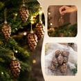 thumbnail image 7 of Christmas Pinecone Ornaments, 8 Pack Painted Plastic Hanging Pendants, Boxed Tree Decor, for Holiday Party, Xmas Tree Decor, 7 of 7