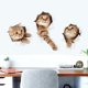 thumbnail image 4 of Pegatina de gato 3D, 3 piezas de pegatinas de pared de gato extraíbles, pegatinas de pared 3D autoadhesivas de gato 3D para ventana de coche, baño, dormitorio, guardería, cocina, decoración de pared, 4 of 5