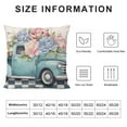 thumbnail image 6 of Nawypu Farmhouse Spring Summer Pillow Covers 2pcs  Buffalo Plaid Flower Peony Truck Bloom Pillows Decorative Quote Throw Pillows Pillowcase Decorations Farmhouse Decor for Home Decor 20x20in, 6 of 6