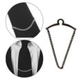 thumbnail image 3 of 2xnecktie clips de corbata cadena de enlace de enlace para hombres camisetas de cuello de Cravat Fiesta de negocios 4 piezas, 3 of 8