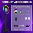 thumbnail image 6 of Portable iPad Photo Booth Stand with RGB Ring Light - Compatible with 10.2" to 13" iPad Pro/Air, Party Selfie Station for Weddings & Corporate Events (Black)​, 6 of 9