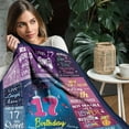 thumbnail image 5 of 20th Birthday Gifts for Girls Throw Blanket 50"x60" 20 Year Old Girl Birthday Gift Soft Blanket for Couch Bed 20th Birthday Decorations for Girls Best Teenage Girl Gifts for 20 Year Old Girls, 5 of 6
