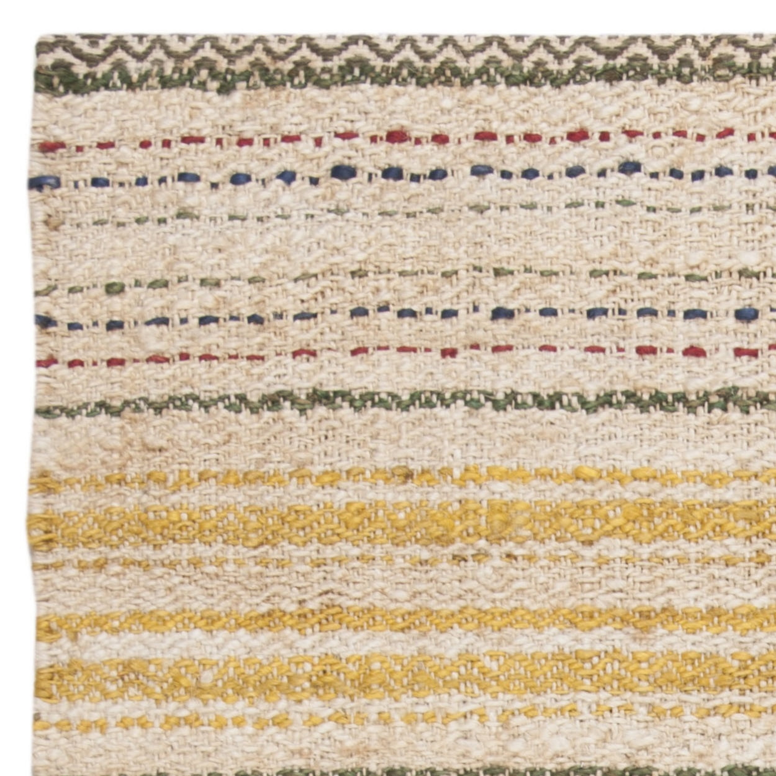 SAFAVIEH Natural Fiber Ombre Striped Jute Area Rug, Ivory/Gold, 8' x 10'