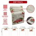 thumbnail image 5 of Christmas Cotton Linen Table Runner Red Truck Winter Snowflakes Cardinal Bird Dining Table Runners for Home Decor Party Dining Room Restaurant Kitchen Party 13" x 108", 5 of 9