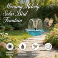 thumbnail image 5 of Solar Cascade Hanging Bird Bath Fountain Outdoor Solar Hanging Bird Bath Fountain,attracts Hummingbirds,garden Decoration for Wildlife Landscape Yard Nature Lovers Porch Backyard Outdoor, 5 of 7
