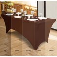 thumbnail image 4 of Mantel Utopia Kitchen Spandex, paquete de 2 unidades, 6 pies, café claro, 4 of 9