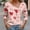 A04, variant on Women's Long Sleeve Heart Print Blouse Under $10 Casual Comfortable Collared Shirt Valentine's Day Theme Fashion Top
