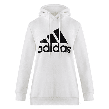 Adidas Women's Big Logo Hoodie (White, XS)
