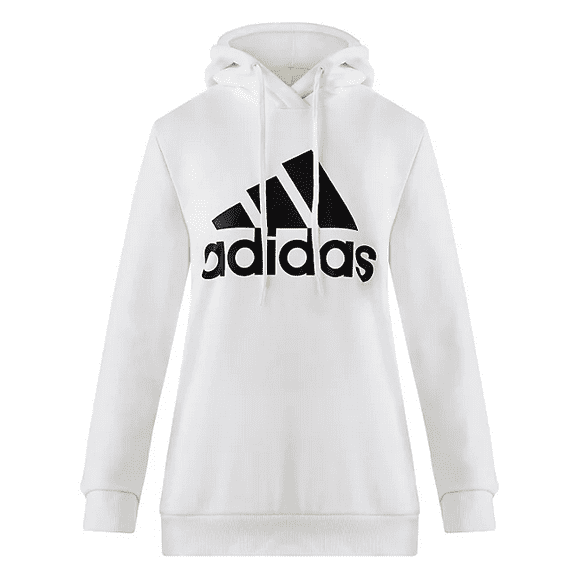 Adidas Women's Big Logo Hoodie (White, XS)