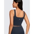 thumbnail image 2 of Sujetador deportivo CRZ YOGA Butterluxe con cuello cuadrado Longline Navy M, 2 of 5