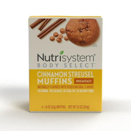 Nutrisystem Cinnamon Streusel Breakfast Muffin Bites, 5g Protein, 4 Count