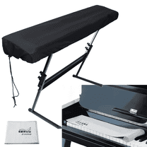 88 Key Piano Keyboard Cover & Digital Piano Dust Cover Set,Adjustable Drawstring,Elastic Hem Design,Waterproof,Dustproof Machine-Washable(2 Pack)