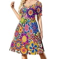 thumbnail image 2 of Vestido Rockin Lobster de manga corta, vestido de fiesta de lujo para mujer, vestido largo, vestidos de estilo coreano, 2 of 7