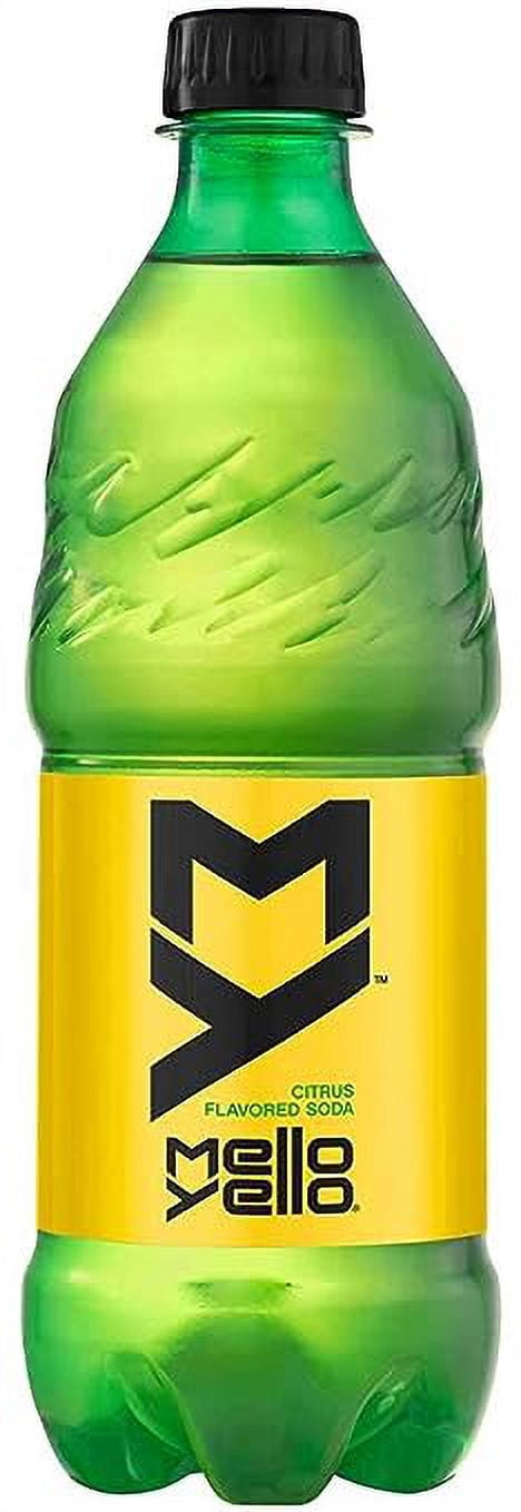 Mello Yello Soda Citrus, 20oz Bottle (Pack of 8, Total of 160 Oz)