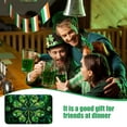 thumbnail image 6 of Happy St. Patrick's Day Polyester Bath Rug,Green Lucky Four Leaf Soft Fleece Door Carpet,Lucky Clovers Non Slip Bath Mat,Vintage Green Bathroom Floor Indoor Doormat, 6 of 6