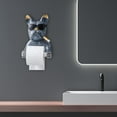 thumbnail image 4 of Creative Holder Paper Towel Holder Dog Sculpture, for Bathroom - Gray, 4 of 8