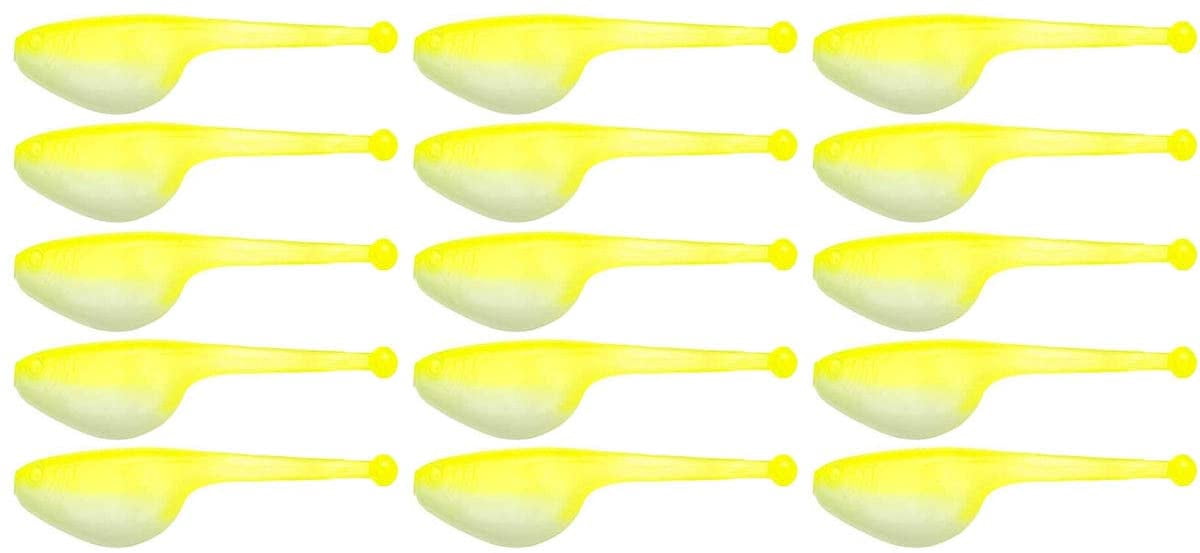 Mr Crappie Shadpole Refrigerator White Glow 15pk