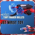 Hero Soft Rubber Bullets Jet Wrist Toy Launcher + 3 bullets7 T2Z5