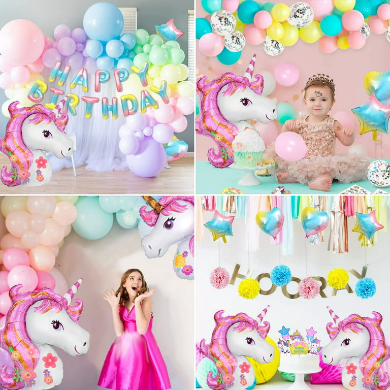 Unicorn Party Decorations by Aliza, Girl Princess Toddler Kids Birthday