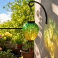 thumbnail image 3 of Solar Hot Air Balloon Hanging Light for Garden and Patio, Waterproof LED Lantern for Tree and Pergola, Floral Relief Accent for Balcony, Auto On/Off Outdoor Illumination, Unique Holiday Decor, 3 of 6