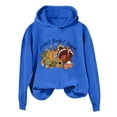 thumbnail image 1 of Thanksgiving Women's Printed Casual Hoodie With Pocket And Adjustable Drawstring, 1 of 3