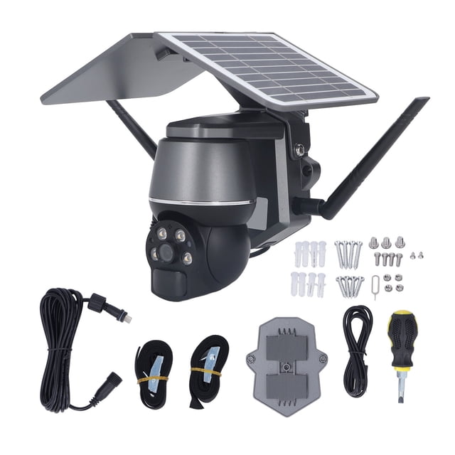 Cámara de seguridad solar inalámbrica, sistema de cámara de seguridad solar Cámara de seguridad solar inalámbrica para exteriores Sistema de cámara de seguridad Artesanía superior