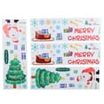 thumbnail image 1 of 2 Roll Christmas Window Clings Xmas Party Decorations Santa Claus Removable Wall Stickers, 1 of 14