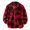 H551-Red, variant on Boys Flannel Shirt Toddler Buffalo Plaid Shirt Long Sleeve Button Down Shirts Kids Casual Tops,Yellow,13-14 Y