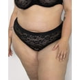 thumbnail image 4 of Curvy Couture No Show Lace High Cut Brief Panty, 4 of 5