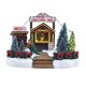thumbnail image 2 of Navidad invierno nieve paisaje pueblo casa tienda con accesorios de Navidad hogar Festival vacaciones decoración para perfecl Casa de miniaturas de resina, 2 of 8