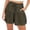 Army Green, variant on Dxzfnsa Womens Lightweight Shorts Casual Baggy Trendy Hot Pants Elastic Waist Drawstring Comfy Shorts S-3XL