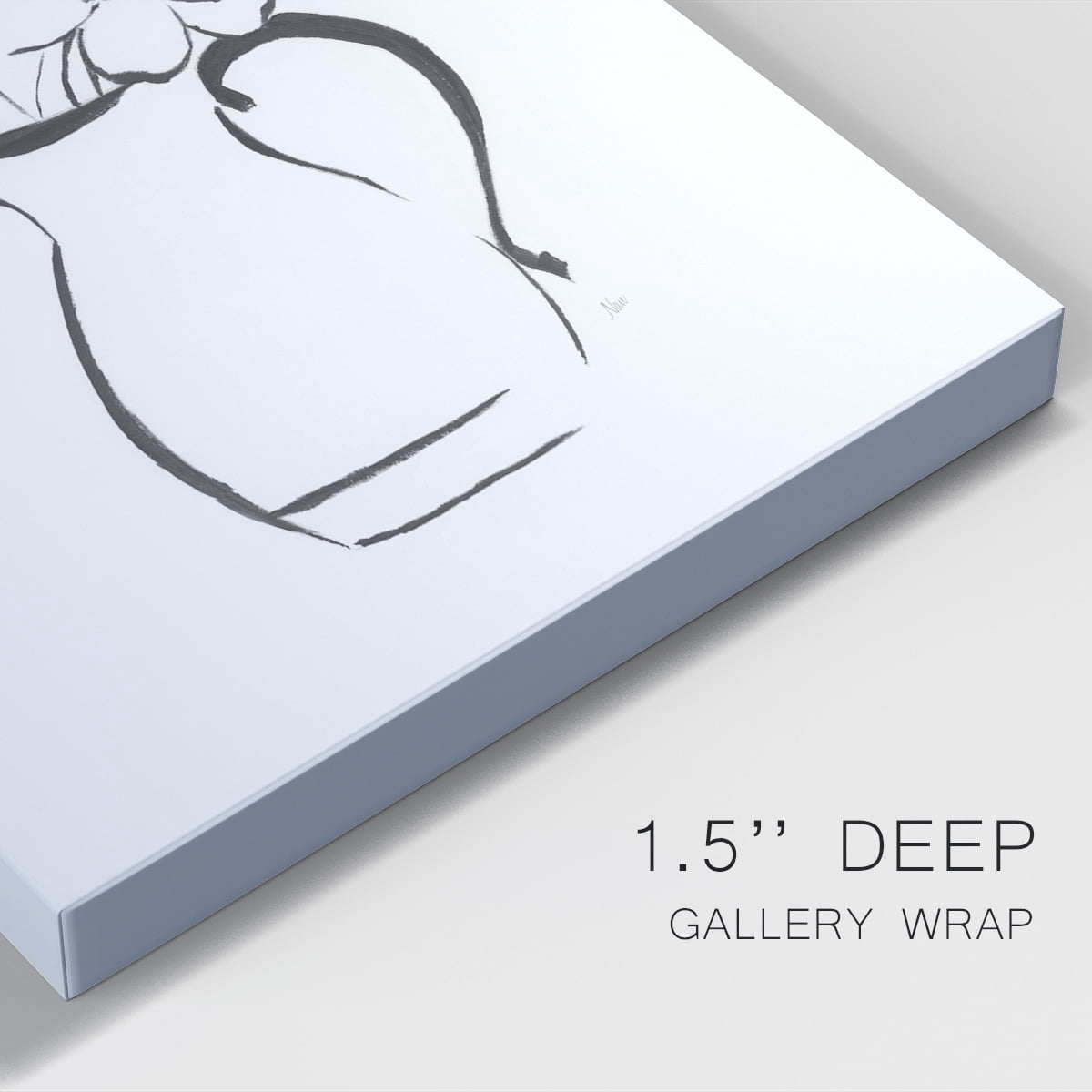 Sketchy Bouquet II Premium Gallery Wrapped Canvas - Ready to Hang