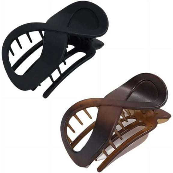 2 PCS Hair Claw Clips Large Hair Clips Non-Slip Hair Claws Clip French Styling Hair Accessories for Thick Long Hair Nonslip Strong Big Hold Jaws Clip